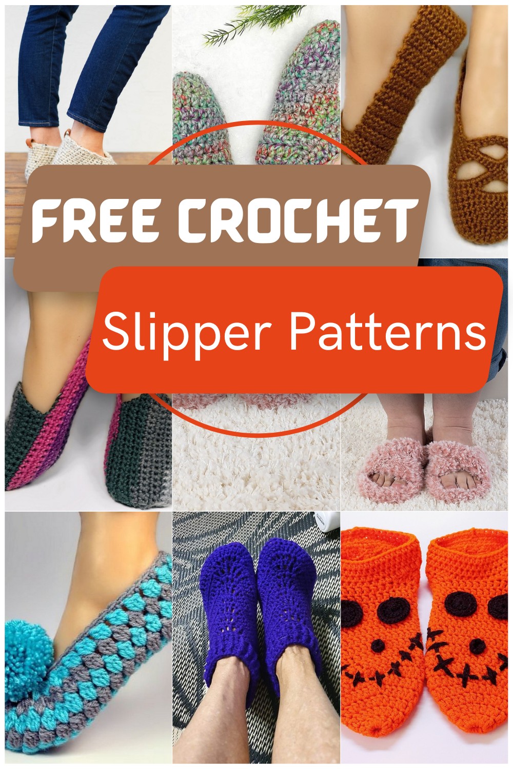 15 Free Crochet Slipper Patterns