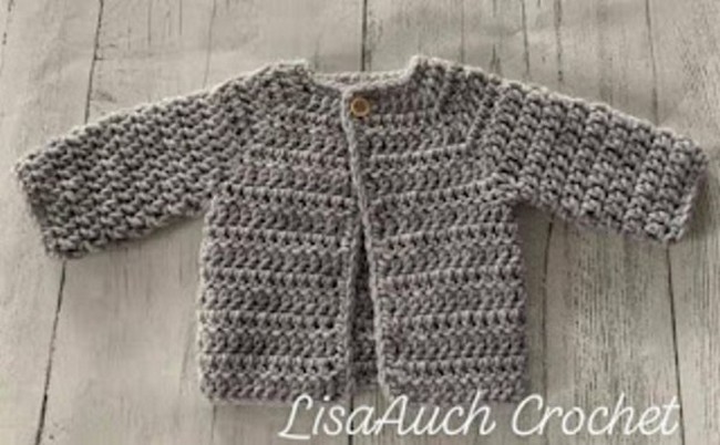 Crochet Baby Cardigan Easy Pattern