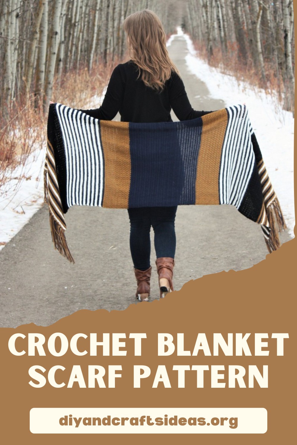 Crochet Blanket Scarf Pattern
