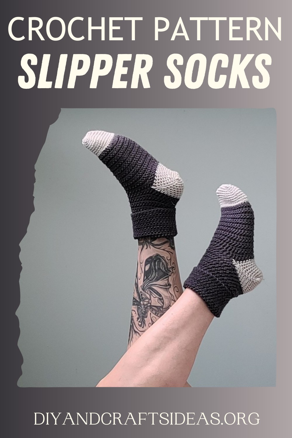 Hedgehog Crochet Slipper Socks