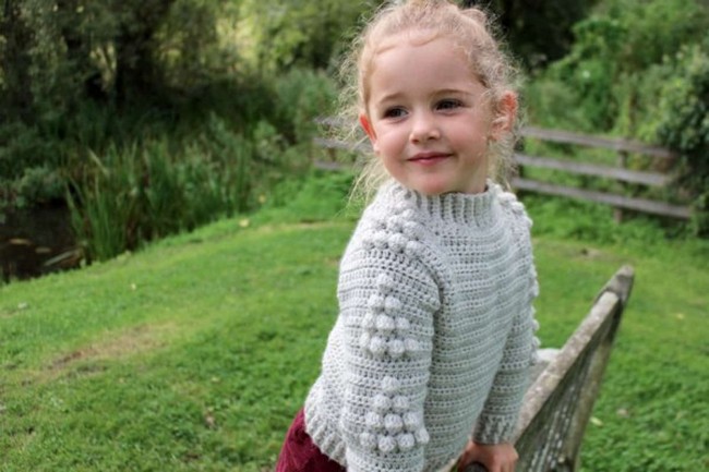 Raglan Crochet Baby Sweater