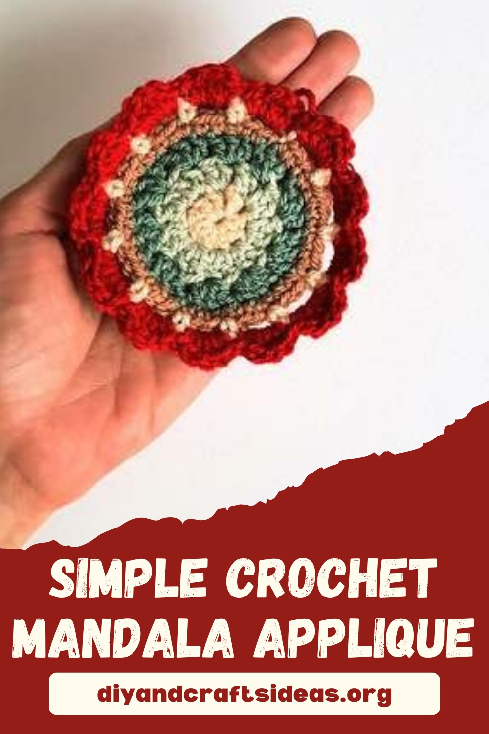 Simple Crochet Mandala Applique
