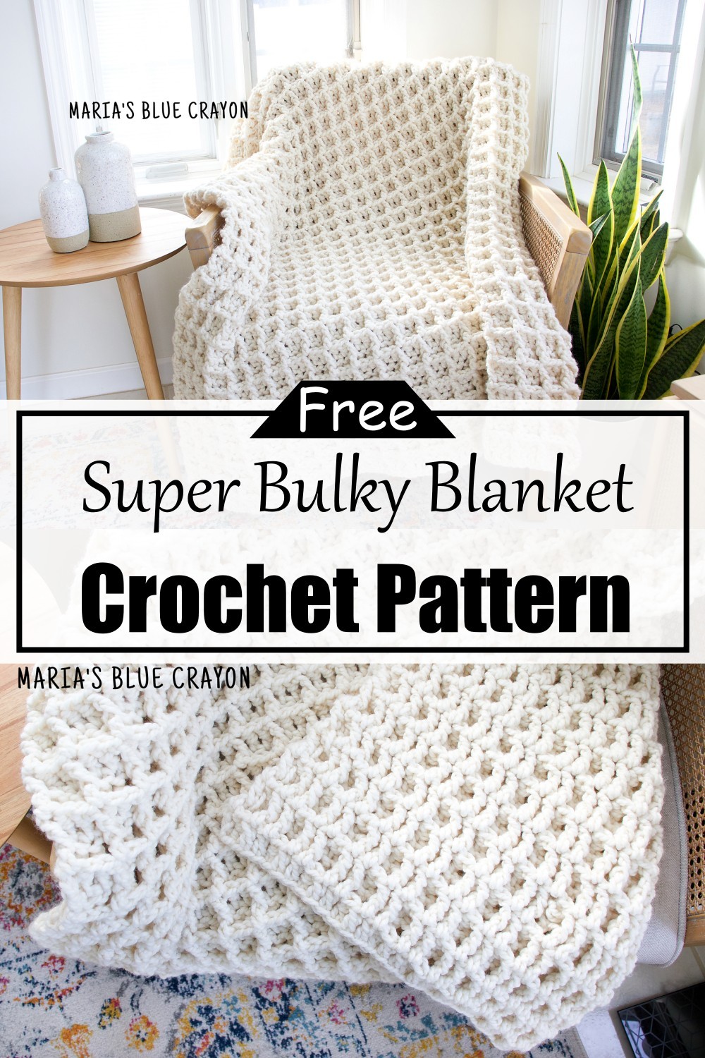 Super Bulky Crochet Blanket